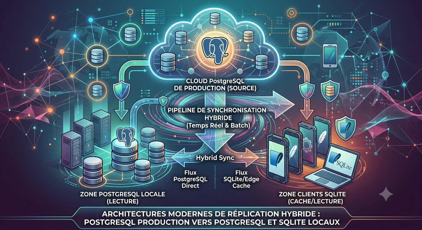 Réplication Hybride : Synchroniser PostgreSQL Prod vers Postgre et SQLite Locaux