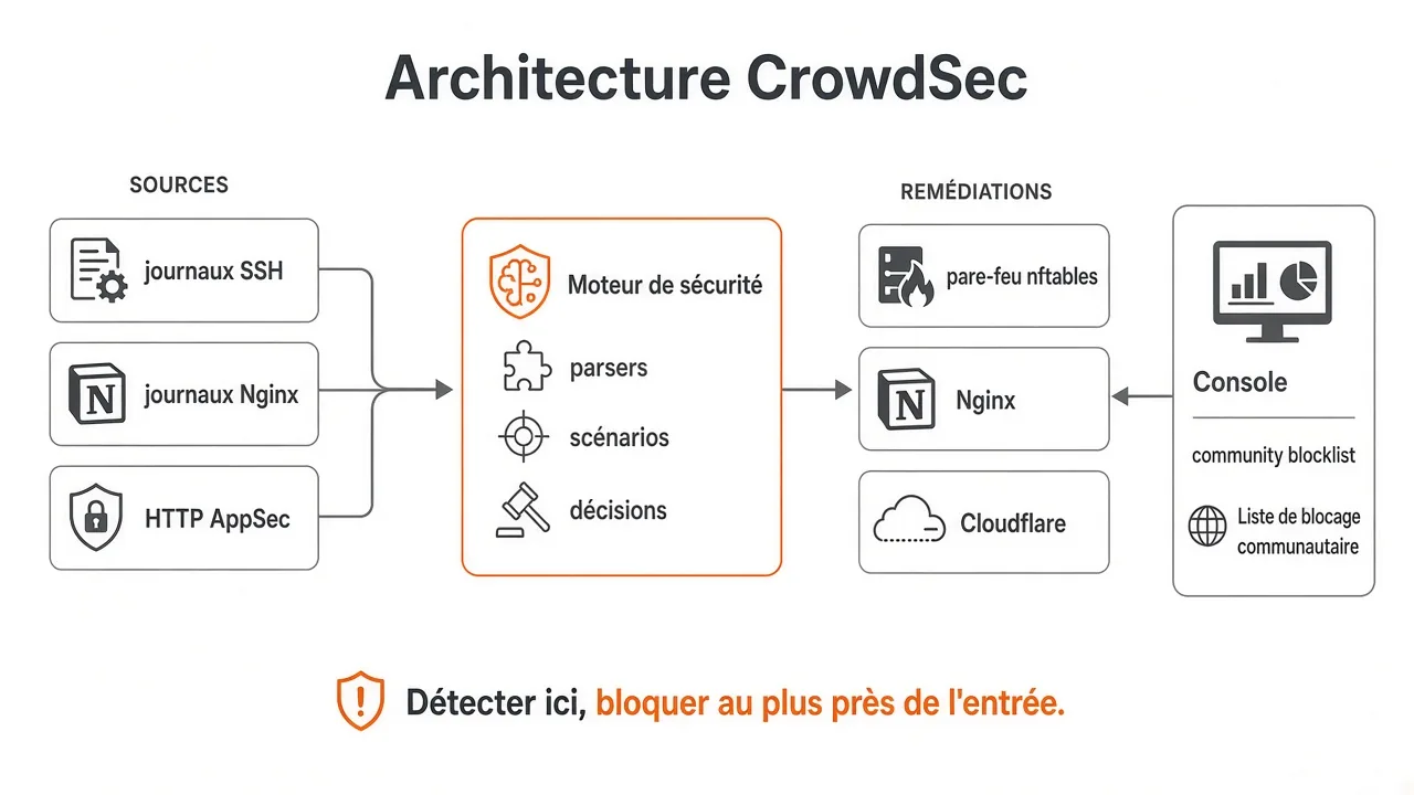 CrowdSec : détection, remédiation et console