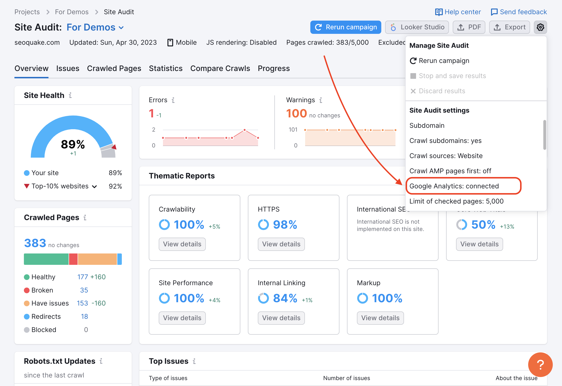 Service Audit Google - Analyse SEO complète